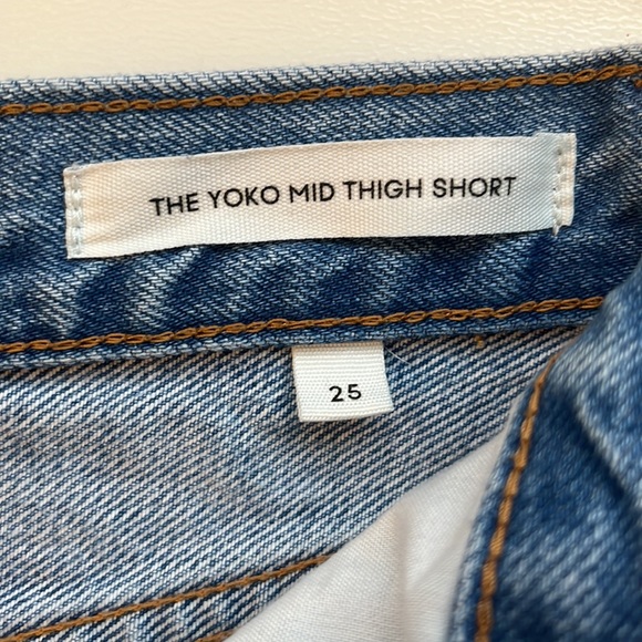 DENIM FORUM - THE YOKO MID THIGH SHORT SIZE 25 - 7 YEARS PICTURE THIE BLEU - Picture 3 of 7